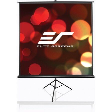Elite Screens Tripod/Portable Pull Up Projector 72 Inch Screen T72UWH